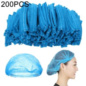 200 PCS Non-woven Disposable Pleated Anti Dust Hat Bath Caps For Spa Hair Salon Beauty(Blue) (OEM)