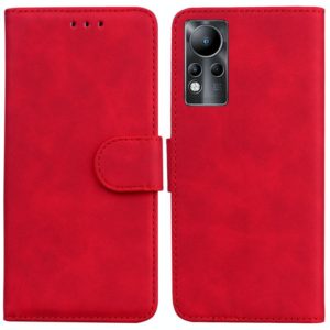 For Infinix Note 11 Skin Feel Pure Color Flip Leather Phone Case(Red) (OEM)