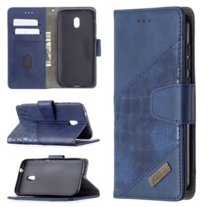 For Nokia C1 Plus Matching Color Crocodile Texture Horizontal Flip PU Leather Case with Wallet & Holder & Card Slots(Blue) (OEM)