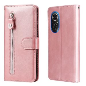 For Honor 50 SE / Huawei Nova 9 SE Fashion Calf Texture Zipper Horizontal Flip Leather Case(Rose Gold) (OEM)