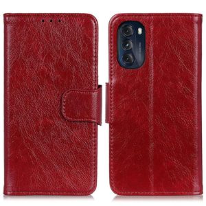 For Motorola Moto G 5G 2022 Nappa Texture Leather Phone Case(Red) (OEM)
