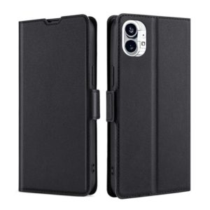 For Nothing Phone 1 Ultra-thin Voltage Side Buckle Leather Phone Case(Black) (OEM)