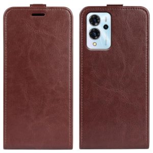 For ZTE Blade V40 Pro R64 Texture Vertical Flip Leather Phone Case(Brown) (OEM)