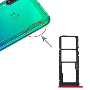 SIM Card Tray + SIM Card Tray + Micro SD Card Tray for Huawei Y7p (Red) (OEM)
