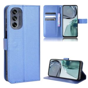 For Motorola Moto G62 5G Diamond Texture Leather Phone Case(Blue) (OEM)