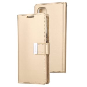 GOOSPERY RICH DIARY For Galaxy S20+ PU + TPU Crazy Horse Texture Horizontal Flip Leather Case, with Card Slots & Wallet & Photo frame (Gold) (GOOSPERY) (OEM)