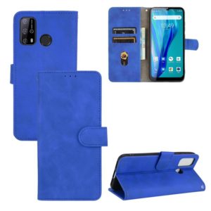 For Oukitel C23 Pro Solid Color Skin Feel Magnetic Buckle Horizontal Flip Calf Texture PU Leather Case with Holder & Card Slots & Wallet(Blue) (OEM)