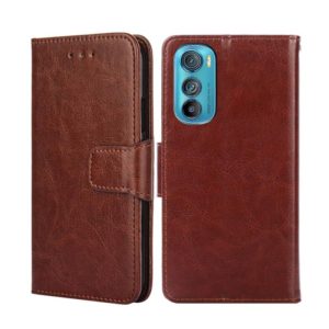 For Motorola Edge 30 Crystal Texture Leather Phone Case(Brown) (OEM)