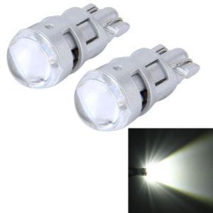 10 PCS T10 1W 50LM Car Clearance Light with SMD-3030 Lamp, DC 12V(White Light) (OEM)