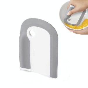 Kitchen Integrated Soft Rubber Scraper Plate Cleaning Tool (OEM)