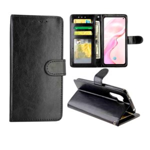 For Vivo X30 / X30 Pro Crazy Horse Texture Leather Horizontal Flip Protective Case with Holder & Card Slots & Wallet & Photo Frame(Black) (OEM)