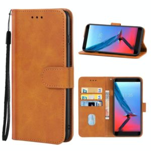 Leather Phone Case For ZTE Blade V9 Vita(Brown) (OEM)