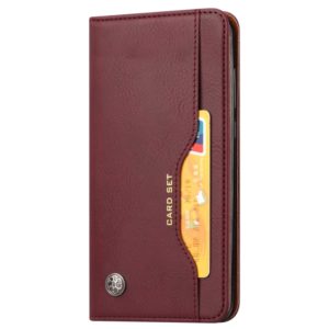 For Galaxy A71 Knead Skin Texture Horizontal Flip Leather Case with Photo Frame & Holder & Card Slots & Wallet(Wine Red) (OEM)
