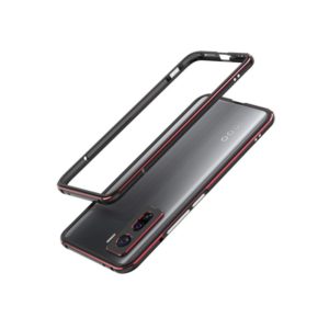 For Vivo iQOO 5 & 5 Pro Aluminum Alloy Shockproof Protective Bumper Frame(Black Red) (OEM)