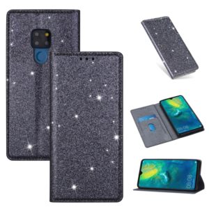 For Huawei Mate 20 Ultrathin Glitter Magnetic Horizontal Flip Leather Case with Holder & Card Slots(Gray) (OEM)
