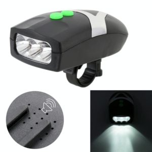 Mountain Bike Headlight Horn LED Flashlight Bicycle Electric Horn, with Light (OEM)