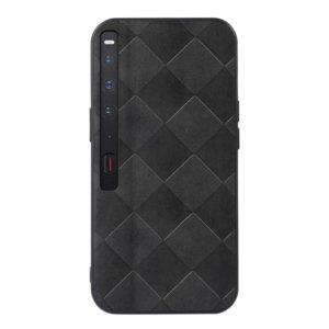 For Huawei Mate Xs 2 Weave Plaid PU Phone Case(Black) (OEM)