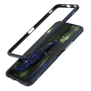 For Vivo iQOO Neo3 5G Aluminum Alloy Shockproof Protective Bumper Frame(Black Blue) (OEM)