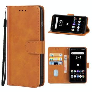 Leather Phone Case For Fujitsu Arrows WE F-51B(Brown) (OEM)