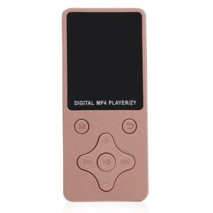 T68 Card Lossless Sound Quality Ultra-thin HD Video MP4 Player(Rose Gold) (OEM)
