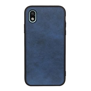 For Sony Xperia Ace III Two-color Cowhide Texture PU Shockproof Phone Case(Blue) (OEM)