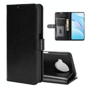 For Xiaomi Mi 10T Lite R64 Texture Single Horizontal Flip Protective Case with Holder & Card Slots & Wallet& Photo Frame(Black) (OEM)