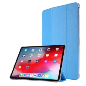 Silk Texture Horizontal Flip Magnetic PU Leather Case with Three-folding Holder & Sleep / Wake-up Function For iPad Air 2022 / 2020 10.9(Blue Sky) (OEM)