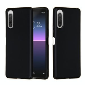 For Sony Xperia 10 II Solid Color Liquid Silicone Dropproof Full Coverage Protective Case(Black) (OEM)