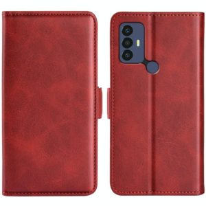 For TCL 30 SE/305/306 Dual-side Magnetic Buckle Leather Phone Case(Red) (OEM)