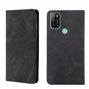 For Blackview A70 Skin Feel Magnetic Horizontal Flip Leather Phone Case(Black) (OEM)