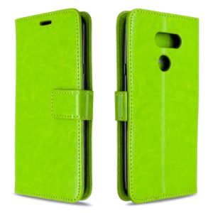 For LG K40S Crazy Horse Texture Horizontal Flip Leather Case with Holder & Card Slots & Wallet & Photo Frame(Greed) (OEM)