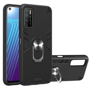 For Infinix Note 7 Lite Armour Series PC + TPU Protective Case with Ring Holder(Black) (idewei) (OEM)
