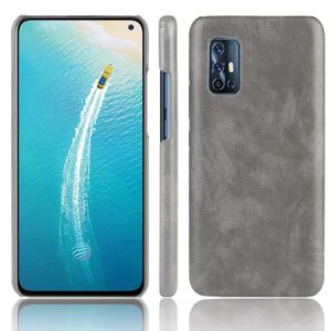 For Vivo V19 (Indonesia) Shockproof Litchi Texture PC + PU Case(Gray) (OEM)