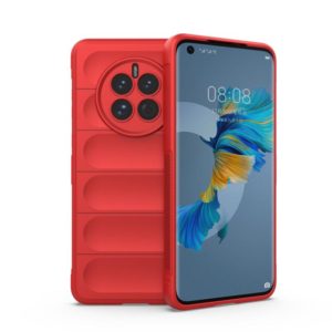 For Huawei Mate 50 Magic Shield TPU + Flannel Phone Case(Red) (OEM)