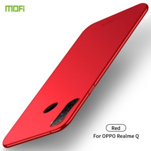 For OPPO Realme Q MOFI Frosted PC Ultra-thin Hard Case(Red) (MOFI) (OEM)
