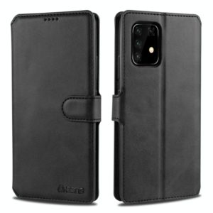 For Samsung Galaxy A91 / S10 Lite AZNS Calf Texture Horizontal Flip Leather Case, with Holder & Card Slots & Wallet & Photo Frame(Black) (AZNS) (OEM)