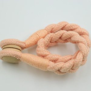 1 Pair Magnetic Buckle Twist Tie For Curtains(Pink) (OEM)
