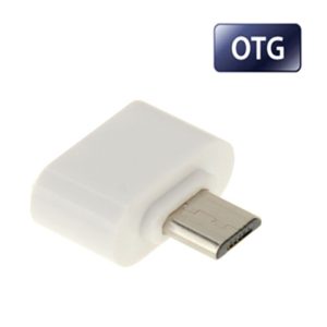 Micro USB 2.0 to USB 2.0 Adapter with OTG Function, For Samsung / Huawei / Xiaomi / Meizu / LG / HTC and Other Smartphones(White) (OEM)