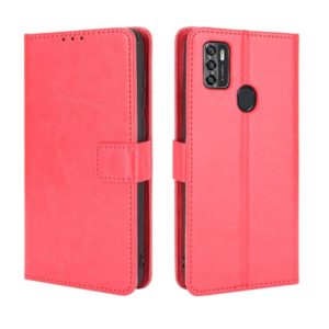 For ZTE Blade A7s 2020 Retro Crazy Horse Texture Horizontal Flip Leather Case with Holder & Card Slots & Lanyard(Red) (OEM)