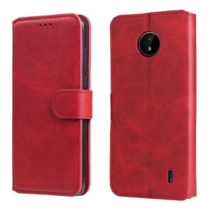 For Nokia C10 / C20 Classic Calf Texture PU + TPU Horizontal Flip Leather Case with Holder & Card Slots & Wallet(Red) (OEM)