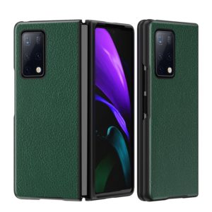 For Huawei Mate X2 Leather Texture + PC Full Coverge Folding Case(Green Litchi Texture) (OEM)