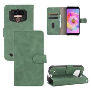 For Oukitel WP5 Solid Color Skin Feel Magnetic Buckle Horizontal Flip Calf Texture PU Leather Case with Holder & Card Slots & Wallet(Green) (OEM)