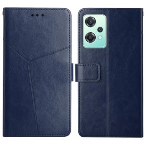 For OnePlus Nord CE 2 Lite/Realme 9 Pro 5G/Realme V25 Y Stitching Horizontal Flip Leather Phone Case(Blue) (OEM)