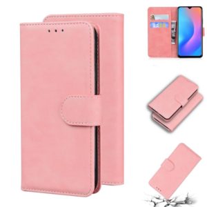 For Blackview A60 Pro Skin Feel Pure Color Flip Leather Phone Case(Pink) (OEM)