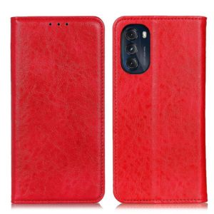 For Motorola Moto G 5G 2022 Magnetic Crazy Horse Texture Horizontal Flip Leather Phone Case(Red) (OEM)