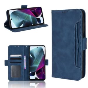 For Motorola Moto G200 5G / S30 Skin Feel Calf Pattern Leather Phone Case(Blue) (OEM)