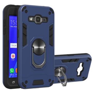 For Samsung Galaxy J2 2 in 1 Armour Series PC + TPU Protective Case with Ring Holder(Sapphire Blue) (OEM)