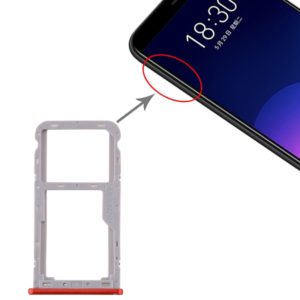 For Meizu M6T SIM Card Tray + SIM / Micro SD Card Tray (Red) (OEM)