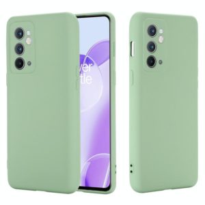 For OnePlus 9RT 5G Pure Color Liquid Silicone Phone Case(Green) (OEM)