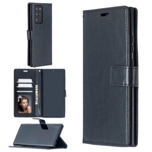 For Samsung Galaxy Note20 Ultra Crazy Horse Texture Horizontal Flip Leather Case with Holder & Card Slots & Wallet & Photo Frame(Black) (OEM)